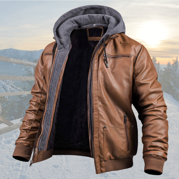 David - Leather Winter Jacket