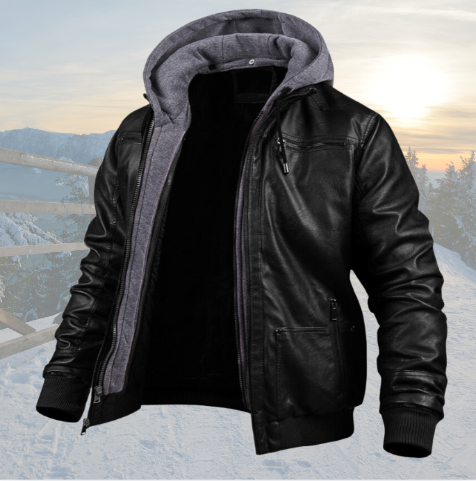 David - Leather Winter Jacket