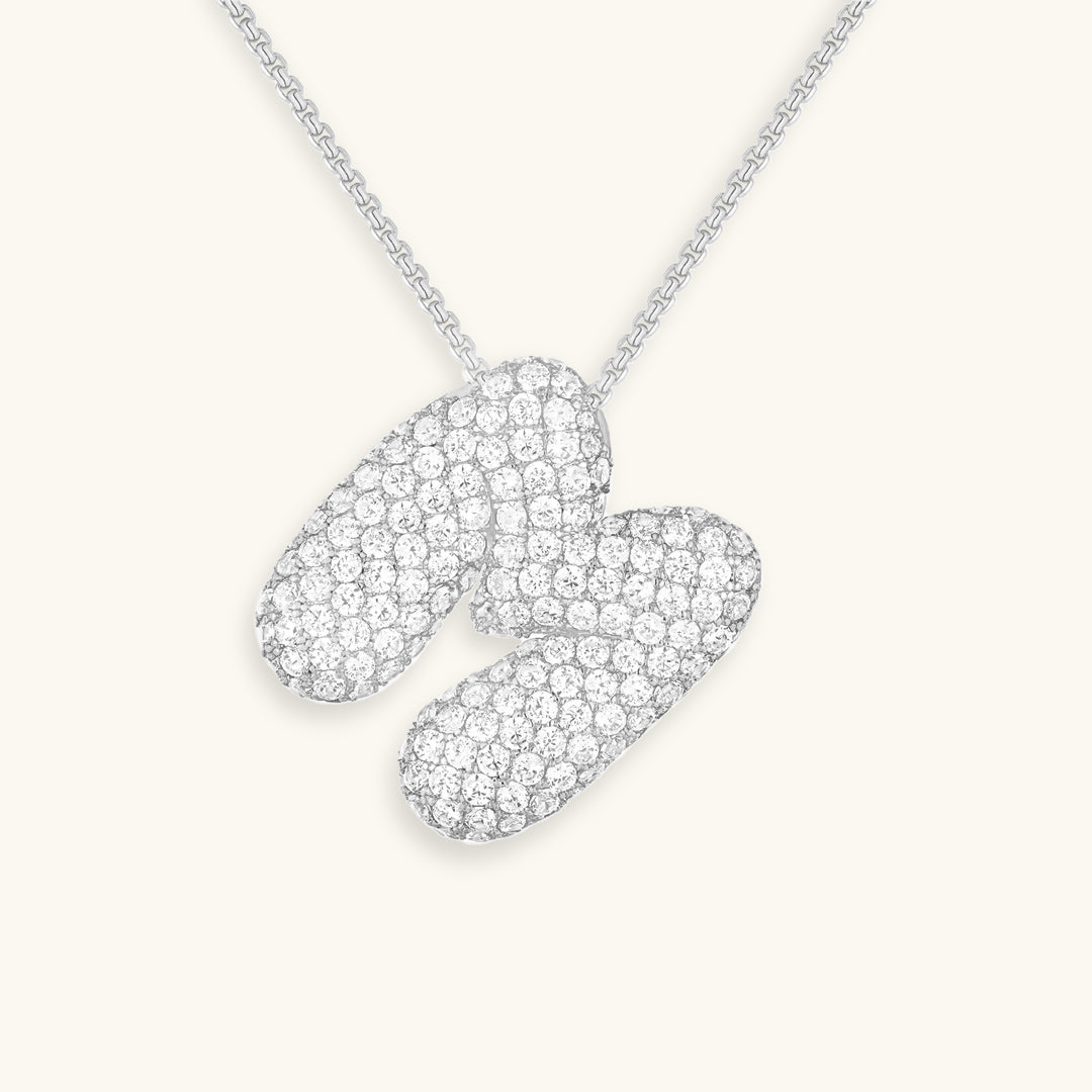 Bubble™ | Necklace with Diamonds and Initials