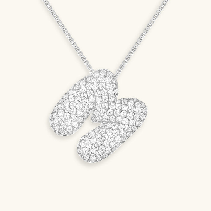 Bubble™ | Necklace with Diamonds and Initials