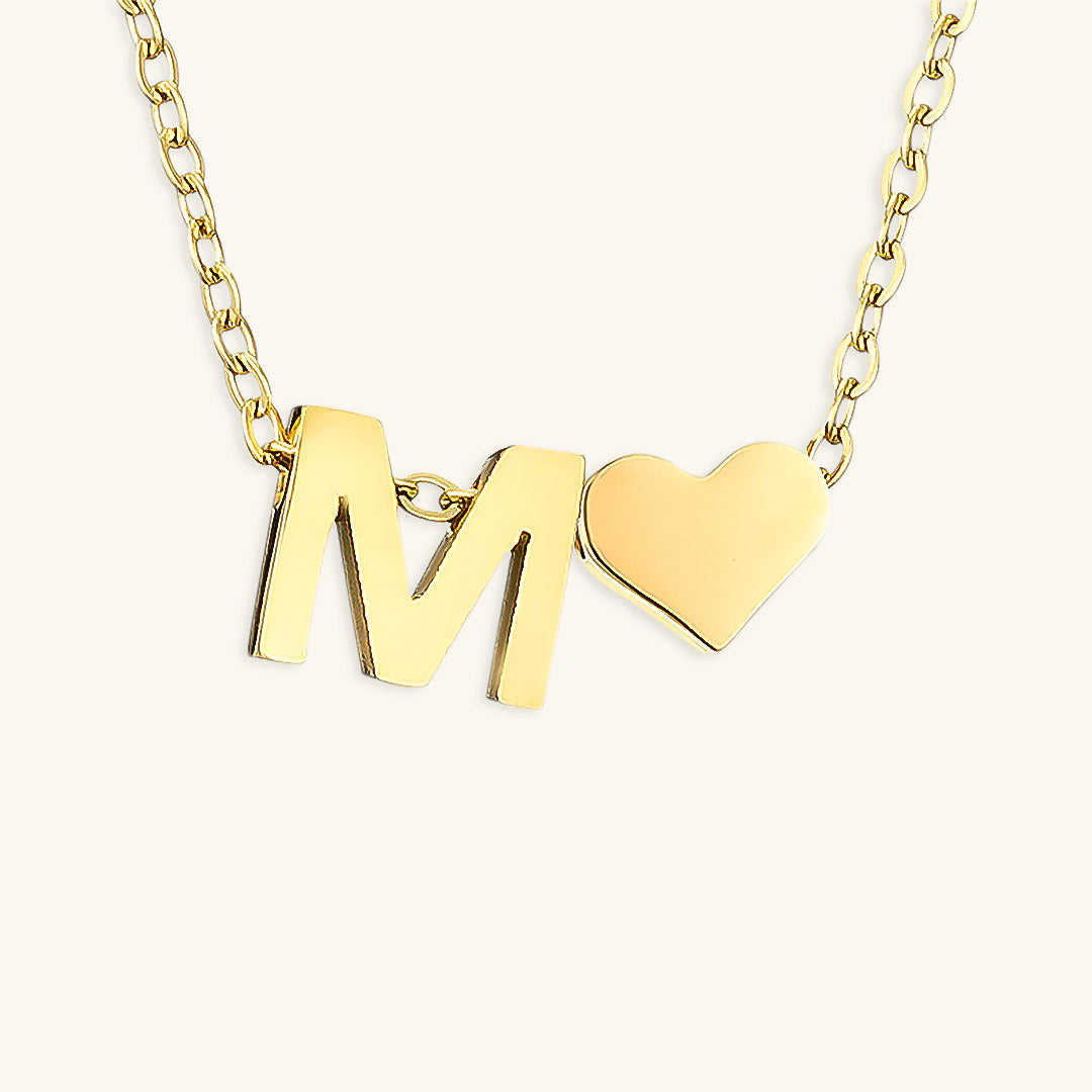 Ria™ | Heart and Initial Necklace