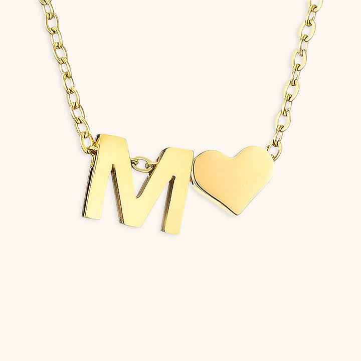 Ria™ | Heart and Initial Necklace
