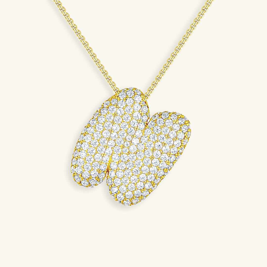 Bubble™ | Necklace with Diamonds and Initials