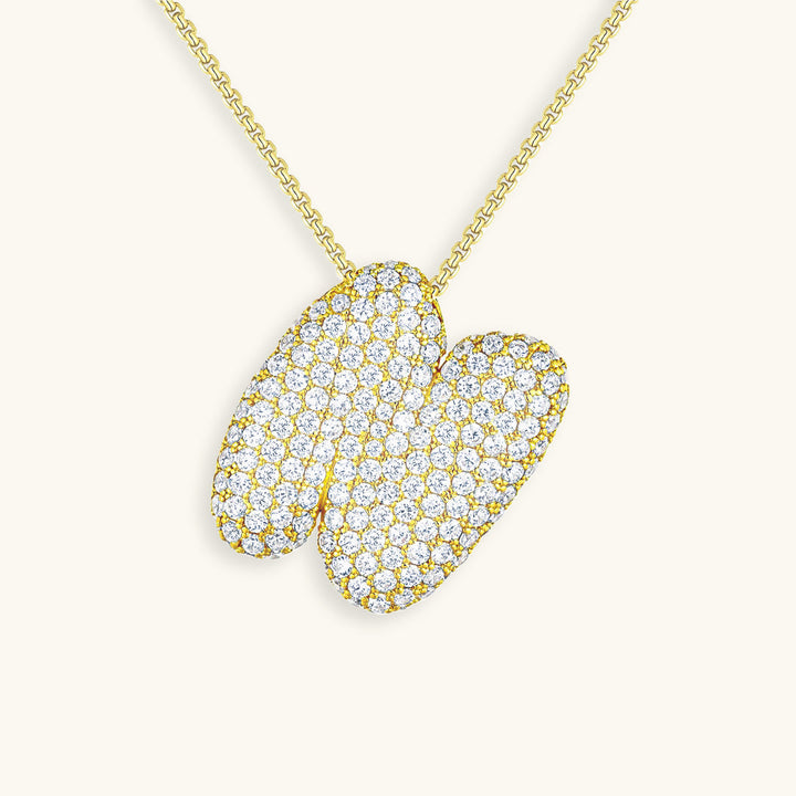 Bubble™ | Necklace with Diamonds and Initials