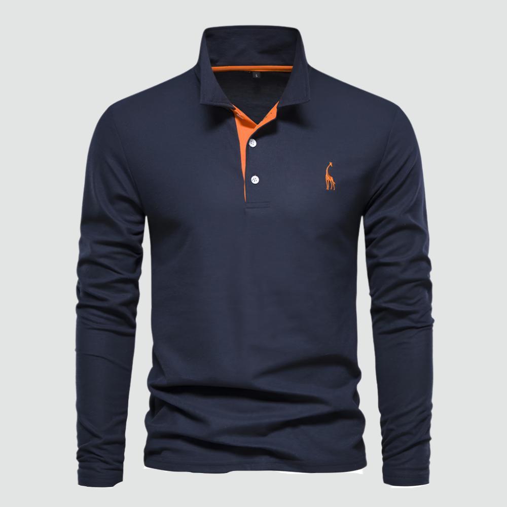 Reynan - Classic Long-Sleeve Polo Shirt