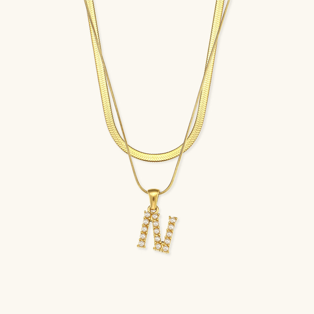 Fiona™ | Two-in-one necklace with initial