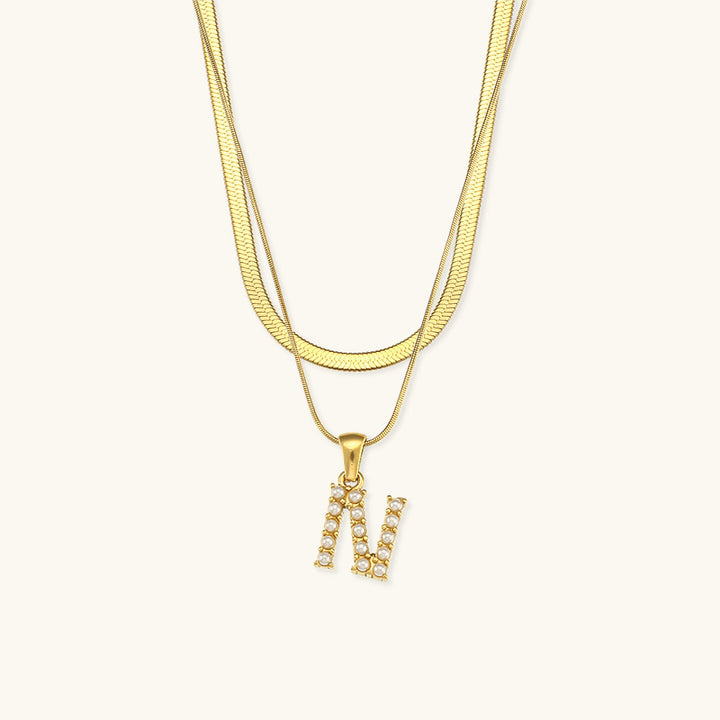 Fiona™ | Two-in-one necklace with initial
