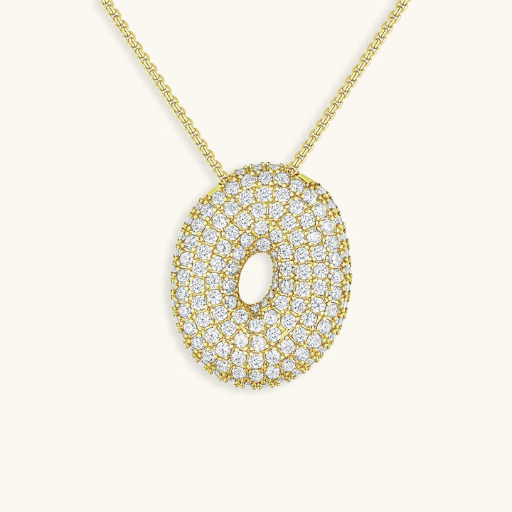 Bubble™ | Necklace with Diamonds and Initials