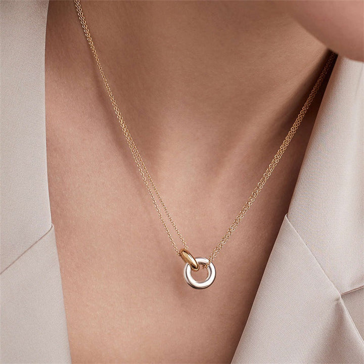 Rose™ | Gold Necklace with Ring