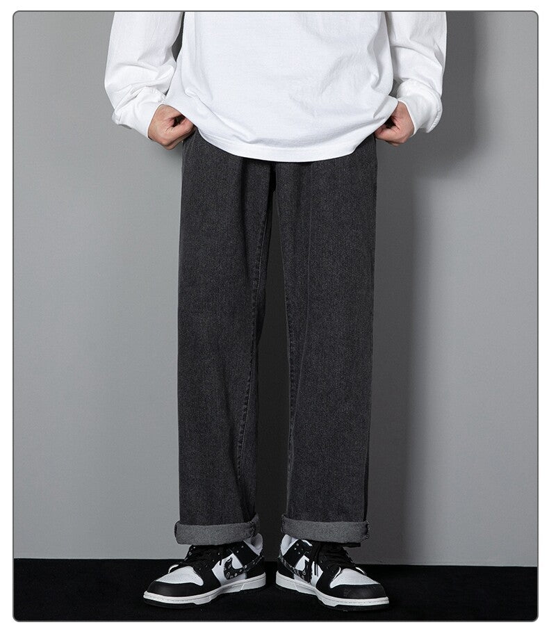 Randy - Classic Wide Leg Denim Pants