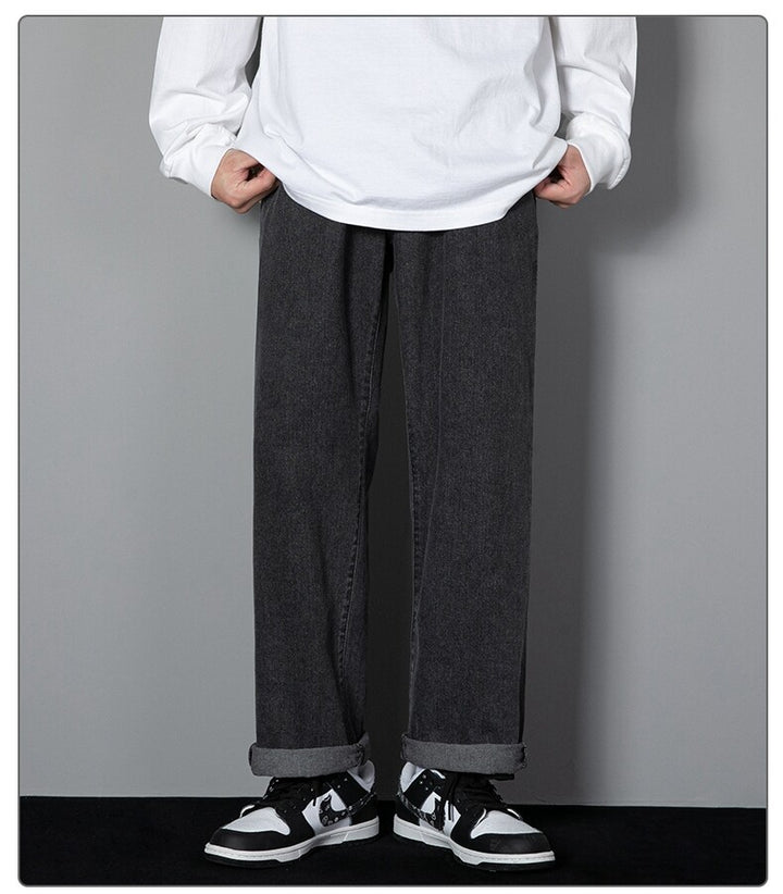 Randy - Classic Wide Leg Denim Pants
