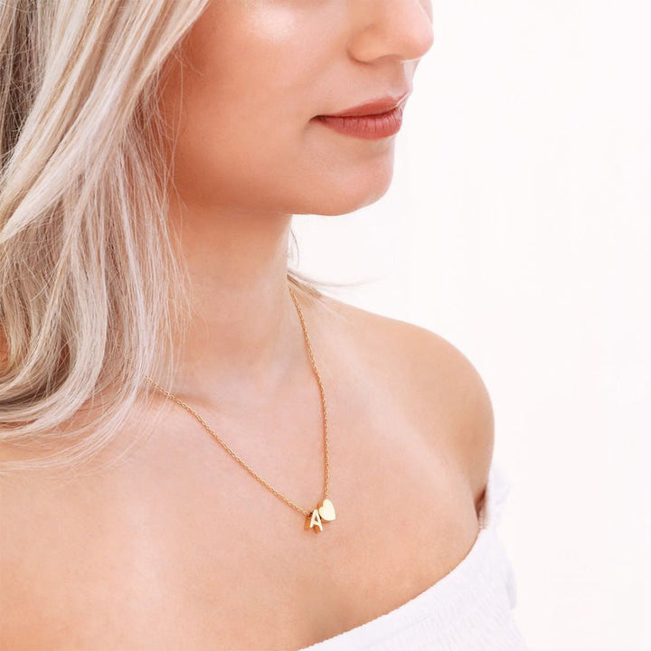 Ria™ | Heart and Initial Necklace