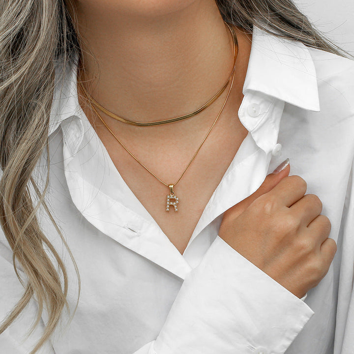 Fiona™ | Two-in-one necklace with initial