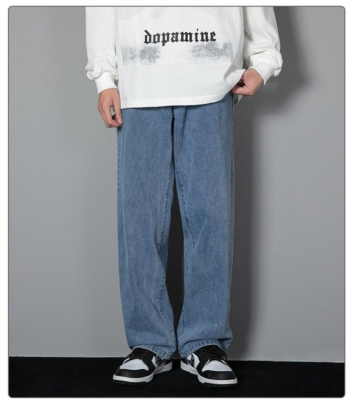 Randy - Classic Wide Leg Denim Pants