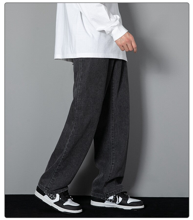 Randy - Classic Wide Leg Denim Pants