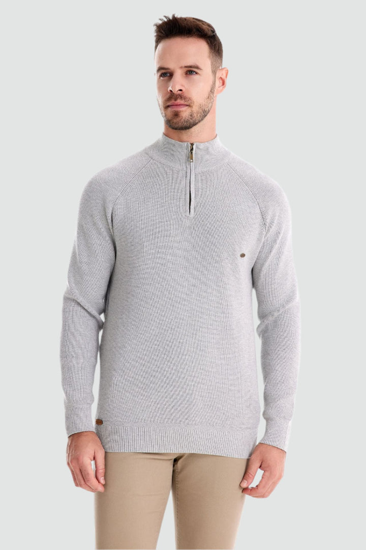 Lucio - Warm Zipper Knit Sweater