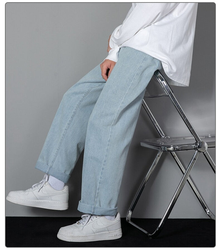 Randy - Classic Wide Leg Denim Pants