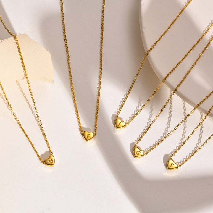 Hart™ | Heart Pendant Necklace with Initial