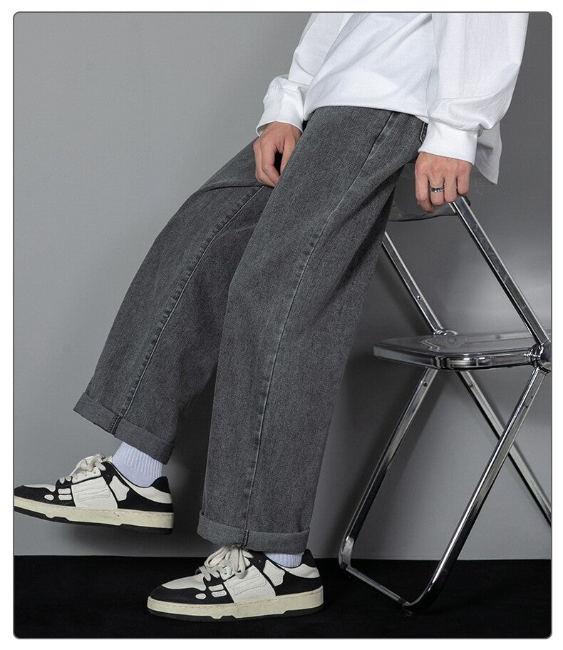 Randy - Classic Wide Leg Denim Pants