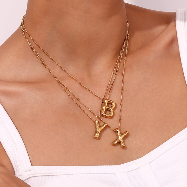 Clarisa™ | Necklace with Gold Initial
