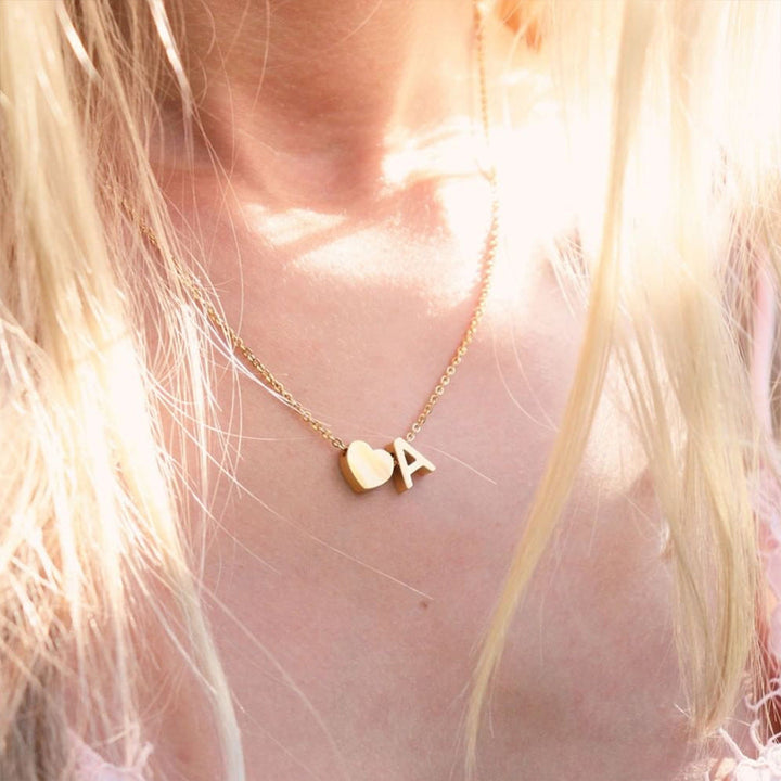 Ria™ | Heart and Initial Necklace