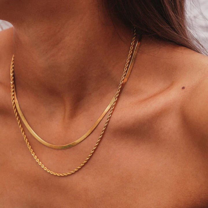 Hailey™ | Layered Gold Chain Necklace