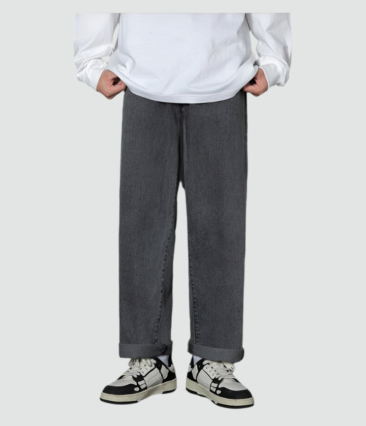 Randy - Classic Wide Leg Denim Pants