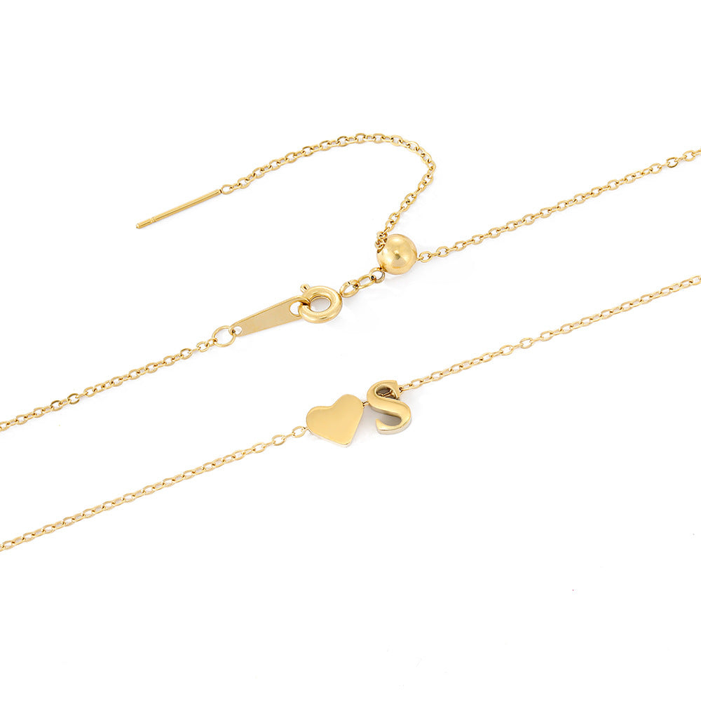 Ria™ | Heart and Initial Necklace