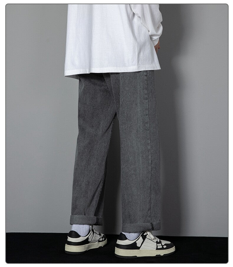 Randy - Classic Wide Leg Denim Pants