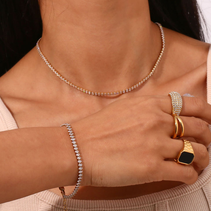 Wisteria™ | Tennis Necklace with Diamonds