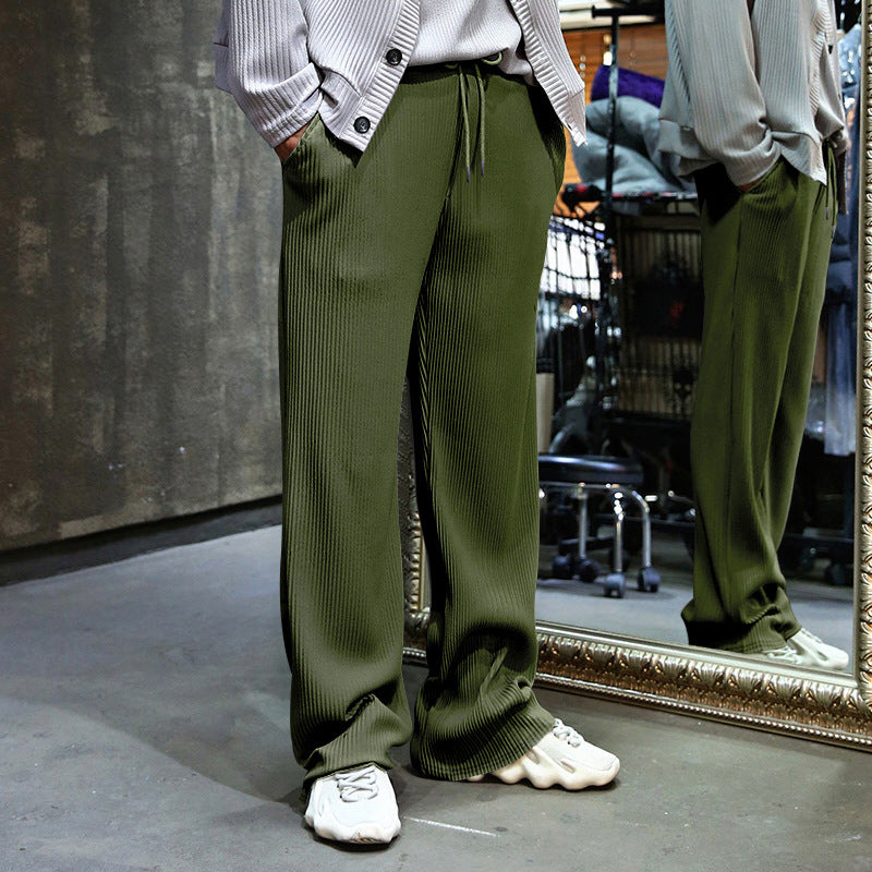 Samuele - Comfortable Spandex Ribbed Pants