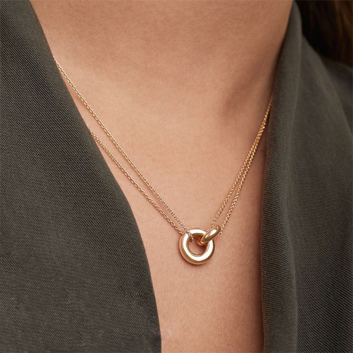 Rose™ | Gold Necklace with Ring