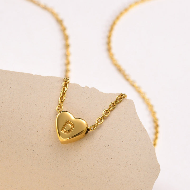 Hart™ | Heart Pendant Necklace with Initial