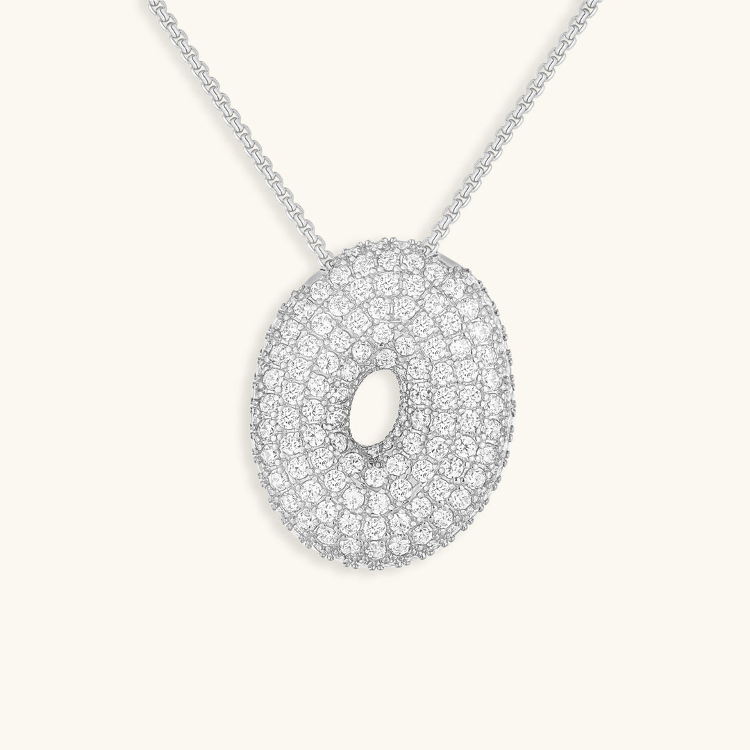Bubble™ | Necklace with Diamonds and Initials