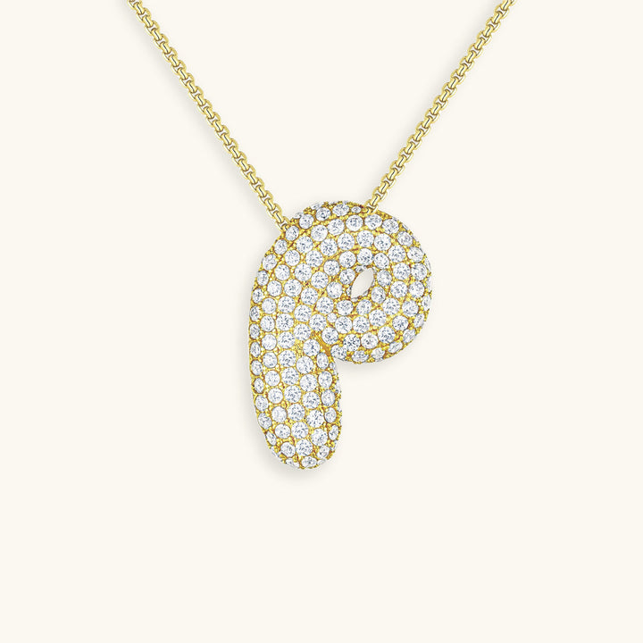 Bubble™ | Necklace with Diamonds and Initials
