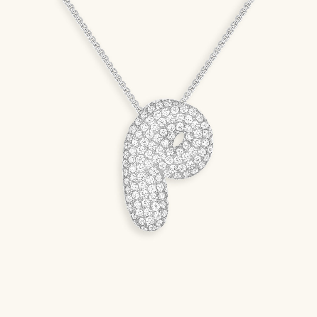 Bubble™ | Necklace with Diamonds and Initials