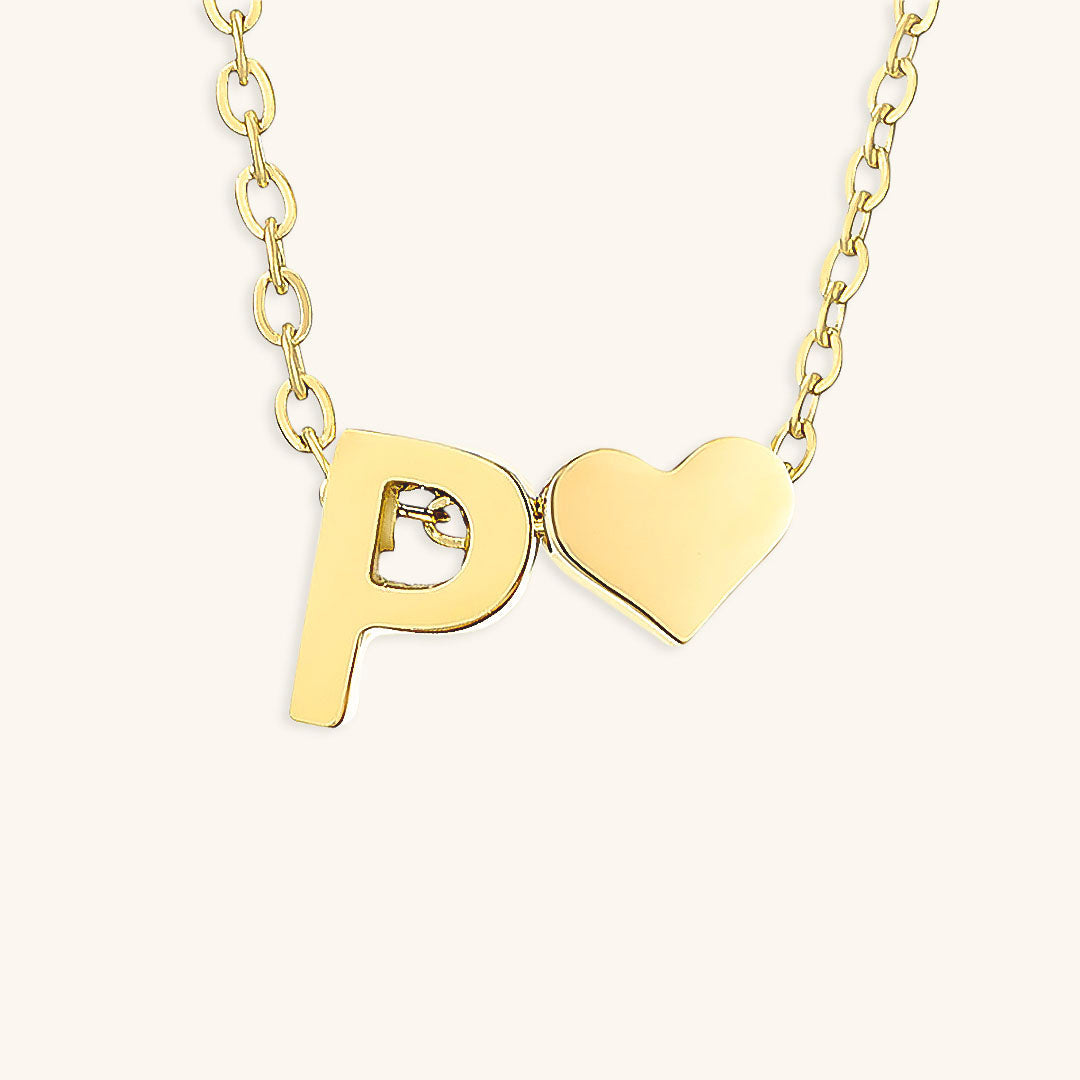 Ria™ | Heart and Initial Necklace