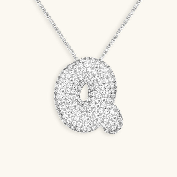 Bubble™ | Necklace with Diamonds and Initials