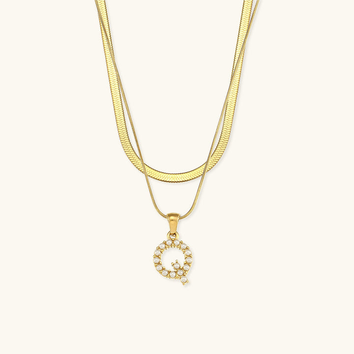 Fiona™ | Two-in-one necklace with initial