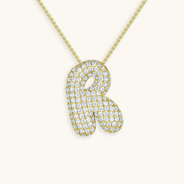 Bubble™ | Necklace with Diamonds and Initials