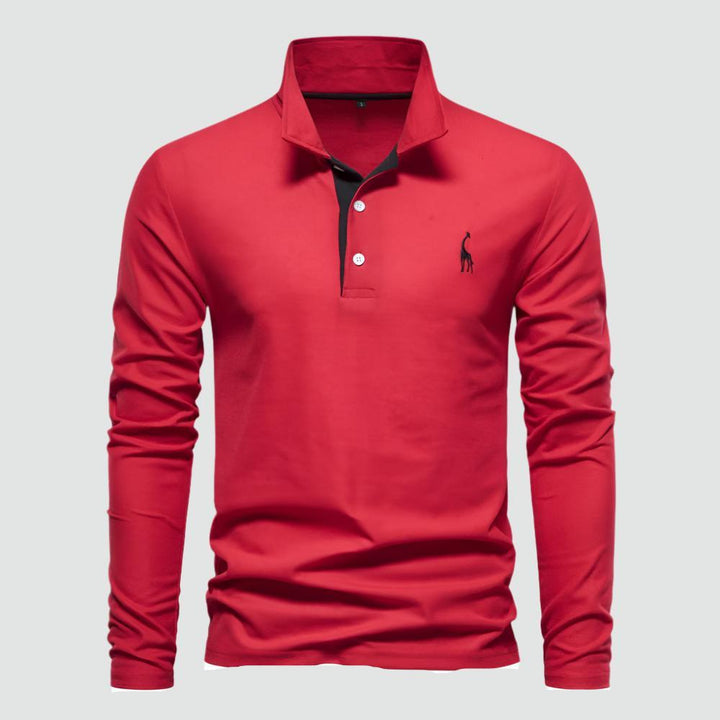 Reynan - Classic Long-Sleeve Polo Shirt