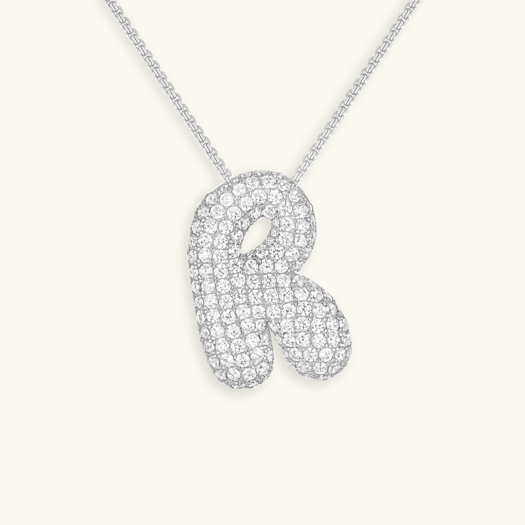 Bubble™ | Necklace with Diamonds and Initials