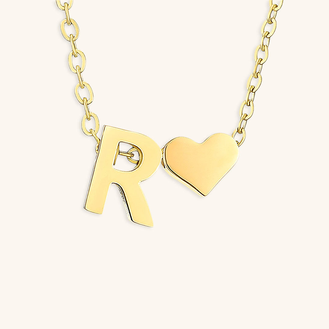 Ria™ | Heart and Initial Necklace