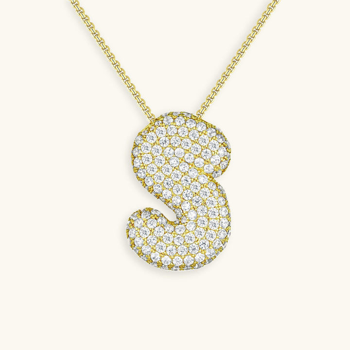 Bubble™ | Necklace with Diamonds and Initials