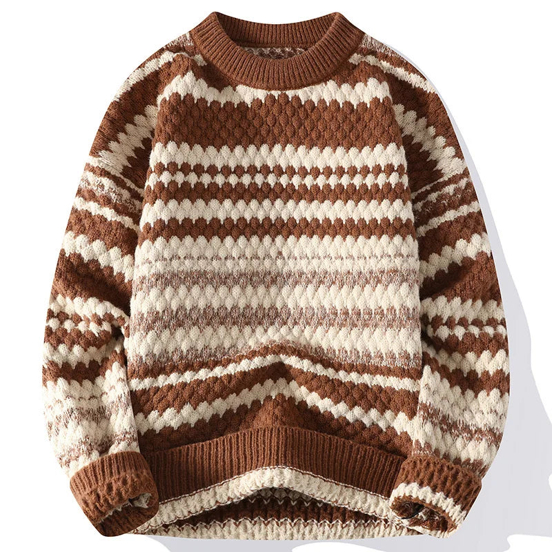 Knitmania | Striped Knit Sweater for Men