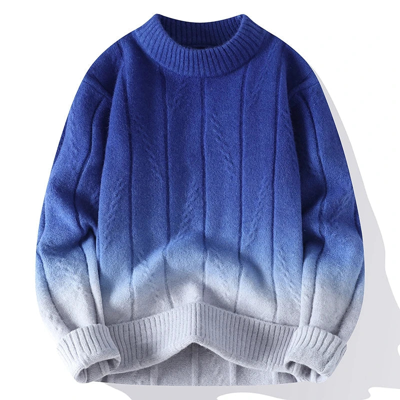 Knitmania | Contrast Color Knit Sweater for Men