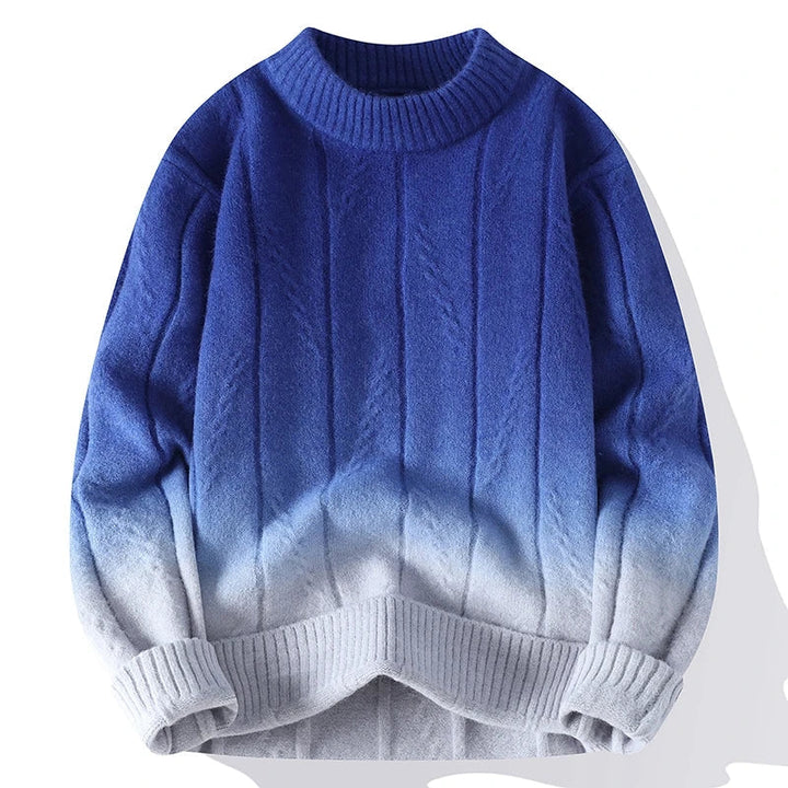 Knitmania | Contrast Color Knit Sweater for Men
