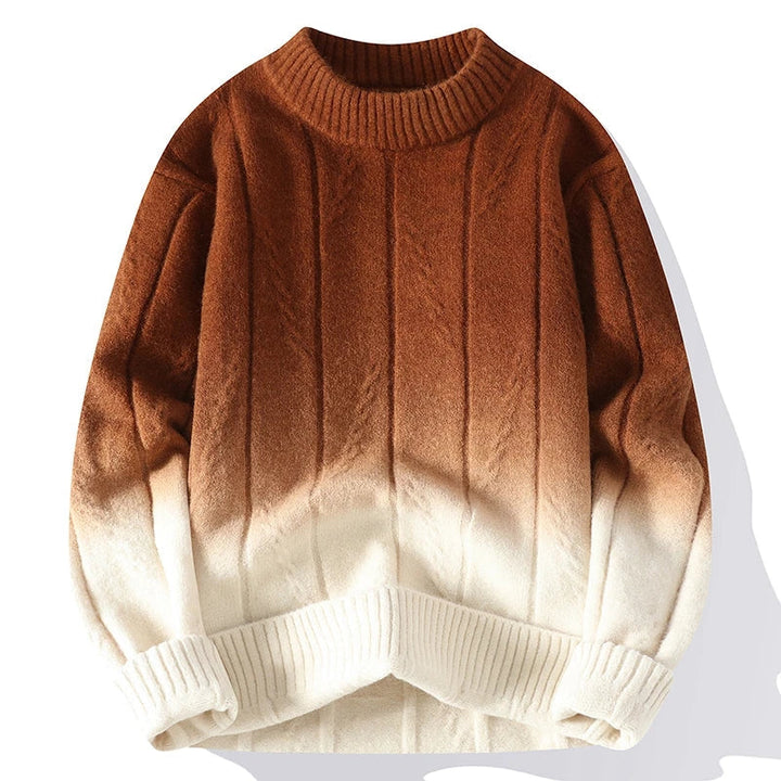 Knitmania | Contrast Color Knit Sweater for Men