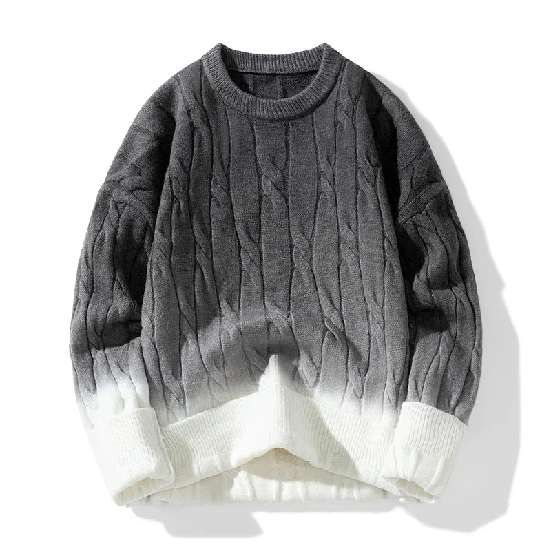Knitmania | Chunky Knit Gradient Sweater for Men