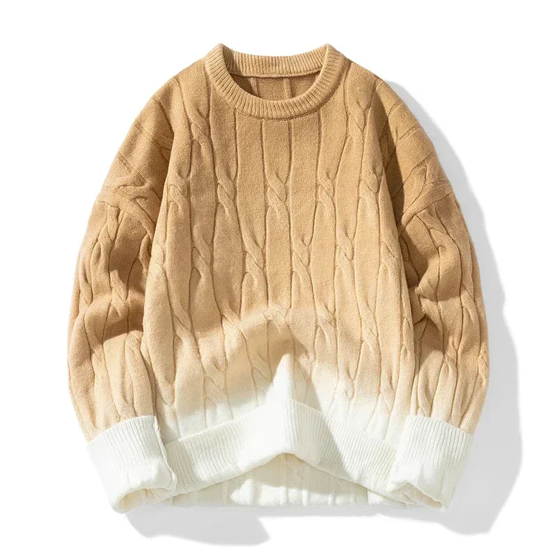 Knitmania | Chunky Knit Gradient Sweater for Men